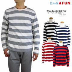 yNEWz [[֔]  & FUN h[t@ Wide Border L/S Tee Ch {[_[ OX[u eB[  tVc DF-C-002