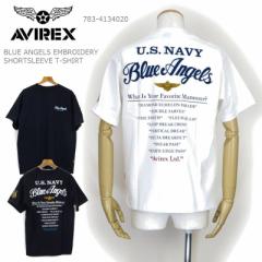 [2024tĐV] ArbNX tVc AVIREX ABbNX u[GWFX hJ  TVc BLUE ANGELS EMBROIDERY SHORTSLEEV