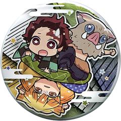 鬼滅の刃 バラエティバッグ 炭治郎 善逸 伊之助 スクエア　缶バッジ 3種 871717921.jpg