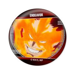 エンデヴァー 僕のヒーローアカデミア ウォールテクスチャ缶バッジ