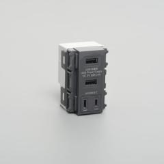 �`�A�����J���d�@ �yA210G�z�D�F ����USB���d�R���Z���g 3���� USB 2.4A 5V/AC 14A 100V