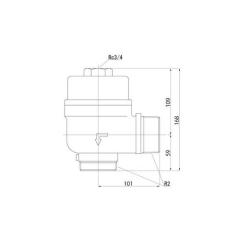 FM�o���u���쏊�yFM�o���u 1�^ 50A�z(�A���O���^) �萅�ʕ� ��t�^�C�v(�˂����݌^(R)) �{�̍ގ�(�����X��)�kEI�l