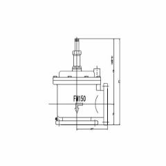 FM�o���u���쏊�yFM�o���u 3�^ 150A�z(�A���O���^) �萅�ʕ� ��t�^�C�v(�t�����W�^) �{�̍ގ�(�����X��)�kEI�l