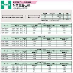 ���z�[�R�X �yHGR-1500P(�X�e�����X���W)�K�p�׏dT-14�d�l�zFRP���O���[�X�j�W�� �ω׏d�W�d�l ���e��������750(L/min) �󒍖�2�T�kIF�l