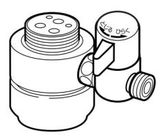 ナニワ製作所 【NSP-SKH7】浄水器・食器洗い乾燥機用分岐水栓 シングル