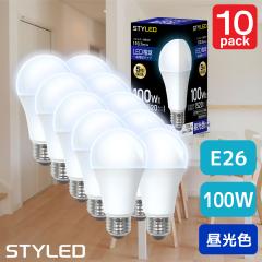 �y10�Z�b�g�E1������499�~�zLED�d�� E26���� 100W���� ��ʓd���` �L�z���^�C�v �����F�i1520lm�j �ȃG�l �X�|�b�g���C�g