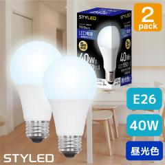 �y2�Z�b�g�E1������349�~�zLED�d�� E26���� 40W���� ��ʓd���` �L�z���^�C�v �����F�i550lm�j �ȃG�l �X�|�b�g���C�g