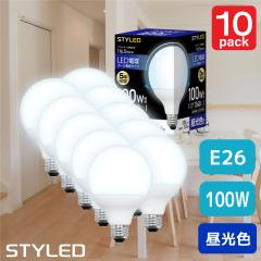 �y10�Z�b�g�E1������649�~�zLED�d�� E26���� �{�[���d�� �L�z���^�C�v 100W���� �����F�i11.5W�E1340���[�����j  G95