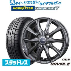 BADX D,O,S(DOS) �K�r�A��III 13�C���` 4.0J �O�b�h�C���[ ICE NAVI �A�C�X�i�r 7 ���{�� (2025�N��)  145/80R13 �X�^�b�h���X�^�C�� �z