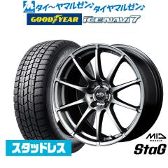 �y2025�N���zMID �z�C�[���Y �X�^�b�O 18�C���` 7.0J �O�b�h�C���[ ICE NAVI �A�C�X�i�r 7 ���{��  235/50R18 �X�^�b�h���X�^�C�� �z�C�[
