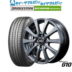 MID ホイールズ G10 14インチ 4.5J ブリヂストン ECOPIA エコピア 