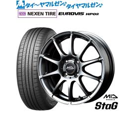MID �z�C�[���Y �X�^�b�O 13�C���` 4.0J NEXEN �l�N�Z�� ���[�h�X�g�[�� ���[���r�Y HP02 155/70R13 �T�}�[�^�C�� �z�C�[��4�{�Z�b�g