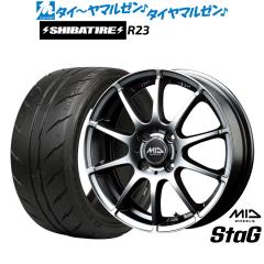 MID ホイールズ スタッグ 13インチ 4.0J SHIBATIRE シバタイヤ 300 