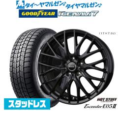 �y2025�N���z�z�b�g�X�^�b�t �G�N�V�[�_�[ E05II �u���b�NVer. 17�C���` 7.0J �O�b�h�C���[ ICE NAVI �A�C�X�i�r 7 ���{��  225/55R17 �X