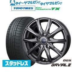 �y2024�N���zBADX D,O,S(DOS) �K�r�A��III 17�C���` 7.0J �g�[���[�^�C�� �E�B���^�[�g�����p�X TX 225/55R17 �X�^�b�h���X�^�C�� �z�C�[