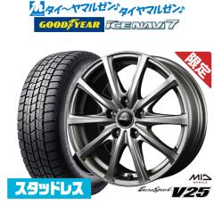 �y2025�N���zMID ���[���X�s�[�h V25 17�C���` 7.0J �O�b�h�C���[ ICE NAVI �A�C�X�i�r 7 ���{��  225/55R17 �X�^�b�h���X�^�C�� �z�C�[