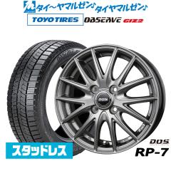 BADX D,O,S(DOS) RP-7 14�C���` 4.5J �g�[���[�^�C�� OBSERVE �I�u�U�[�u GIZ2(�M�Y�c�[) 155/65R14 �X�^�b�h���X�^�C�� �z�C�[��4�{�Z�b