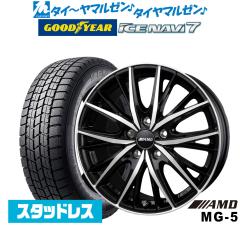 �y2025�N���zBADX AMD MG-5 17�C���` 7.0J �O�b�h�C���[ ICE NAVI �A�C�X�i�r 7 ���{��  225/55R17 �X�^�b�h���X�^�C�� �z�C�[��4�{�Z�b