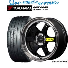 MID レーシング R06 18インチ 8.5J ヨコハマ ADVAN アドバン Sport 