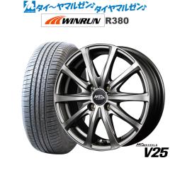 MID �z�C�[���Y V25 13�C���` 4.0J WINRUN �E�C������ R380 155/70R13 �T�}�[�^�C�� �z�C�[��4�{�Z�b�g