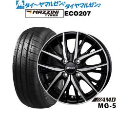 BADX AMD MG-5 14�C���` 4.5J Best Choice MAZZINI(�}�W�[�j) ECO 207 155/65R14 �T�}�[�^�C�� �z�C�[��4�{�Z�b�g