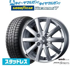 �y2025�N���z�E�F�b�Y �W���[�J�[ �X�s���b�c 13�C���` 4.0J �O�b�h�C���[ ICE NAVI �A�C�X�i�r 7 ���{��  145/80R13 �X�^�b�h���X�^�C��