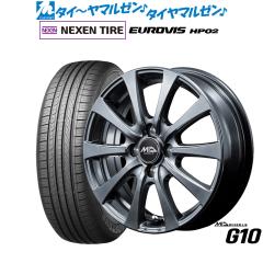 MID �z�C�[���Y G10 13�C���` 4.0J NEXEN �l�N�Z�� ���[�h�X�g�[�� ���[���r�Y HP02 155/70R13 �T�}�[�^�C�� �z�C�[��4�{�Z�b�g