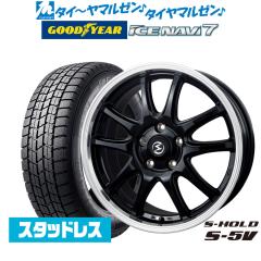 �y2025�N���zBADX �G�X�z�[���h S-5V(5��) 17�C���` 7.0J �O�b�h�C���[ ICE NAVI �A�C�X�i�r 7 ���{��  225/55R17 �X�^�b�h���X�^�C�� �z