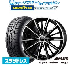 �y2025�N���zBADX AMD G-Line SP 17�C���` 7.0J �O�b�h�C���[ ICE NAVI �A�C�X�i�r 7 ���{��  225/55R17 �X�^�b�h���X�^�C�� �z�C�[��4�{
