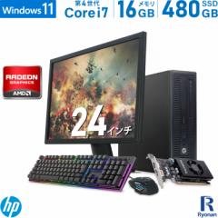 j^[Zbg HP ProDesk 600 G1 SFF 4 Core i7 :16GB ViSSD:480GB fXNgbv 24C` Q[~O RADEON RX6400 | 