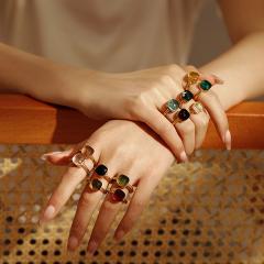 マーメイドテールステンレスリング（ARB011） サイズ/18号/21号