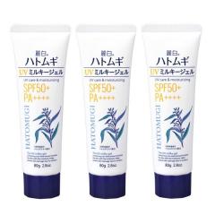 ���Ă��~�� �픒�n�g���MUV�~���L�[�W�F�� 80g 3�{�Z�b�g �F����� �r���[�A �� ���炾�p ���{�� SPF50+ PA++++ ������ �����F �Ό��ŗ�