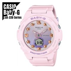 �y���[�zCASIO �J�V�I Baby-G �x�r�[G BGA-320�V���[�Y �r�[�`�f�U�C�� BGA-320-4A �s���N �r���v ���f�B�[�X
