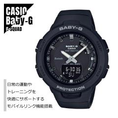 �y���[�z�������K�i CASIO �J�V�I Baby-G �x�r�[G G-SQUAD �W�[�E�X�N���b�h �X�}�[�g�t�H�������N �����v�� BSA-B100-1AJF �u���b�N �r