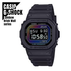 �y���[�zCASIO �J�V�I G-SHOCK G�V���b�N Rainbow Brick Wall series DW-5600RW-1 ���C���{�[�u���b�N�E�H�[�� �r���v �����Y ���f�B�[�X