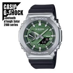 �y���[�z CASIO �J�V�I G-SHOCK G�V���b�N �^�t�\�[���[ ���o�C�������N �u���b�N�~�V���o�[�~�O���[�� GBM-2100A-1A3 �r���v �����Y