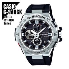 �y���[�z�������K�i CASIO �J�V�I G-SHOCK G�V���b�N G-STEEL G�X�`�[�� GST-B100-1AJF ���o�C�������N�@�\ �u���b�N�~�V���o�[ �r���v 