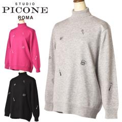 30��OFF�Z�[���I�X�^�W�I �s�b�R�[�l STUDIO PICONE ROMA 2025�H�~�V�� ���f�B�[�X �n�C�l�b�N�j�b�g�v���I�[�o�[ �Z�[�^�[ �A�E�g���b�g