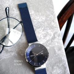 BERING �x�[�����O ���^���o���h �\�[���[ �r���v Scandinavian Solar 14639-307 �V���o�[/�u���[/�l�C�r�[
