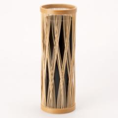 x͒|؍׍H@Ԋ@ЂƂ@炵@É`H|i@Suruga-takesensuji-zaiku, Vase made of bamboo sticks@El|Ђg