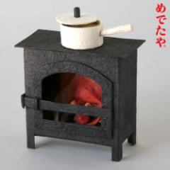 ߂łVс@gF@a̒u@Medetaya-asobi Fireplace, Small figurines made of Japanese paper