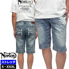 �m�[�g�� 2025 �����Y �X�g���b�`�f�j�� �V���[�g�p���c 252N1900 Norton �y�V�i�z25SS �V���[�c �n�[�t�p���c �E�H�b�V�� �_���[�W �Ò�