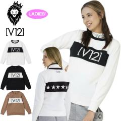 V12 �S���t ���f�B�[�X ���N�� �N���[�l�b�N �X�E�F�b�g BACK STAR CREW V122121-SW15 ���B�E�g�D�G���� �y�V�i�zQCBR ���� �g���[�i�[ 