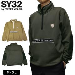�ySALE�����zSY32 GOLF �����Y �n�[�t�W�b�v ���� �W���P�b�g WARM HALF ZIP SYG-2130 �y�V�i�zRCBR �v���I�[�o�[ �G�X���C�T�[�e�B�[�g