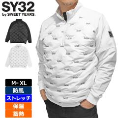 SY32 GOLF �����Y �n�[�t�W�b�v ���� �W���P�b�g EMB QUILT ZIP UP JK SYG-23A41 �L���e�B���O �h�� �S���t�y�V�i�zSCBR �G�X���C �u���]