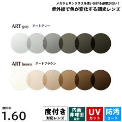 �x�t�������Y ���� �A�[�g�O���[ �A�[�g�u���E�� UV�J�b�g ItoLens ARTgray ARTbrown ���ʔ񋅖� 1.60 2��1�g �v���X�`�b�N�����Y