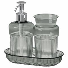 IKEA �C�P�A �o�X���[���Z�b�g 3�_ �O���[ m40581544 BROFJARDEN �u���[�t�F�[���f�� 