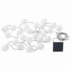 IKEA �C�P�A LED���C�g�`�F�[�� �S24�� ���O�p ���z�d�r�� �{�[�� �z���C�g m60573897 SOLARVET �\���[�����F�[�g 