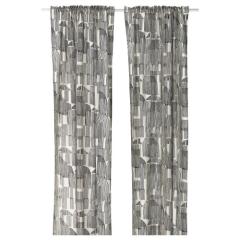 IKEA �C�P�A �Ց��E�̌��J�[�e�� 1�g �z���C�g/�u���b�N/�w�f�B���O�e�[�v�t�� 145�~250cm m40610730 TEMPELFLY �e���y���t���[