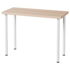 IKEA �C�P�A �e�[�u�� �z���C�g�X�e�C���I�[�N��/�z���C�g 100x45 cm  fp49590228 LINNMON ��������